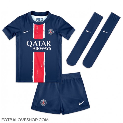 Paris Saint-Germain Bradley Barcola #29 Dětské Domácí Dres 2024-25 Krátký Rukáv (+ trenýrky)