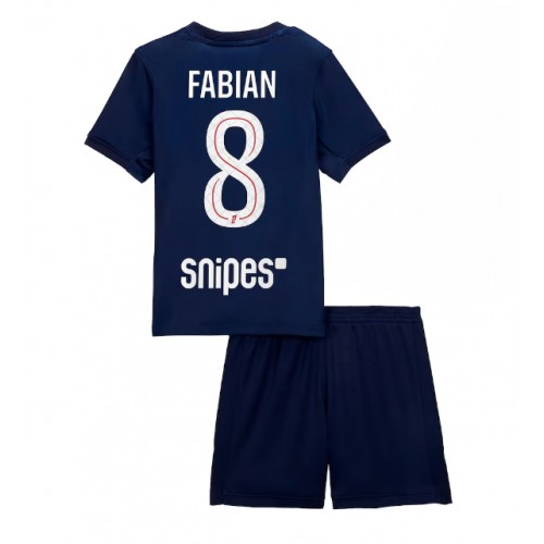 Paris Saint-Germain Fabian Ruiz #8 Dětské Domácí Dres 2025-26 Krátký Rukáv (+ trenýrky)