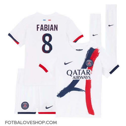 Paris Saint-Germain Fabian Ruiz #8 Dětské Venkovní Dres 2024-25 Krátký Rukáv (+ trenýrky)