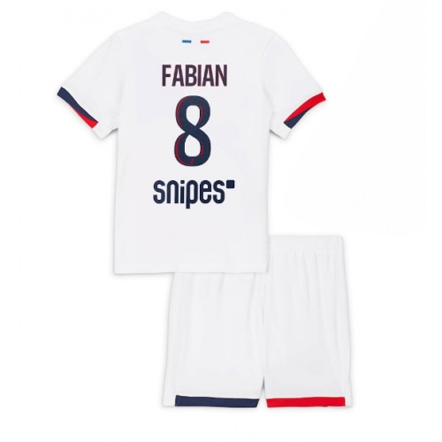 Paris Saint-Germain Fabian Ruiz #8 Dětské Venkovní Dres 2025-26 Krátký Rukáv (+ trenýrky)
