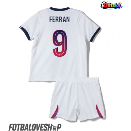 Paris Saint-Germain Ferran Torres #9 Dětské Venkovní Dres 2026-27 Krátký Rukáv (+ trenýrky)