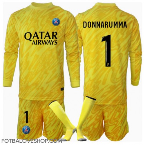 Paris Saint-Germain Gianluigi Donnarumma #1 Brankářské Dětské Alternativní Dres 2024-25 Dlouhý Rukáv (+ trenýrky)