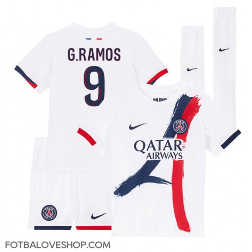 Paris Saint-Germain Goncalo Ramos #9 Dětské Venkovní Dres 2024-25 Krátký Rukáv (+ trenýrky)