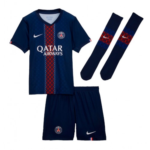 Paris Saint-Germain Khvicha Kvaratskhelia #7 Dětské Domácí Dres 2025-26 Krátký Rukáv (+ trenýrky)