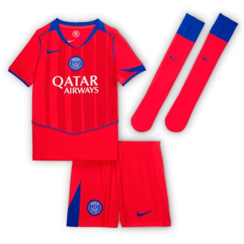 Paris Saint-Germain Lucas Beraldo #4 Dětské Alternativní Dres 2025-26 Krátký Rukáv (+ trenýrky)