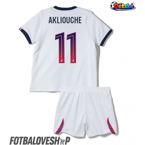 Paris Saint-Germain Maghnes Akliouche #11 Dětské Venkovní Dres 2026-27 Krátký Rukáv (+ trenýrky)