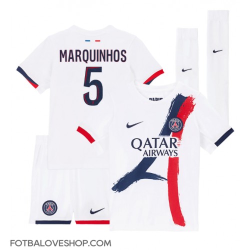 Paris Saint-Germain Marquinhos #5 Dětské Venkovní Dres 2024-25 Krátký Rukáv (+ trenýrky)