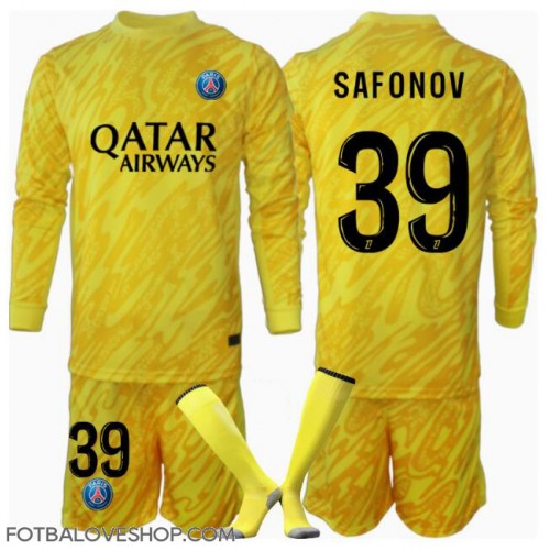 Paris Saint-Germain Matvei Safonov #39 Brankářské Dětské Alternativní Dres 2024-25 Dlouhý Rukáv (+ trenýrky)