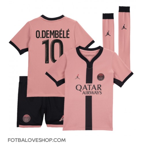 Paris Saint-Germain Ousmane Dembele #10 Dětské Alternativní Dres 2024-25 Krátký Rukáv (+ trenýrky)