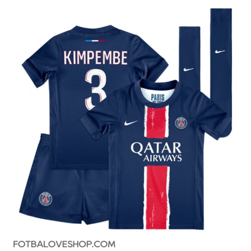 Paris Saint-Germain Presnel Kimpembe #3 Dětské Domácí Dres 2024-25 Krátký Rukáv (+ trenýrky)
