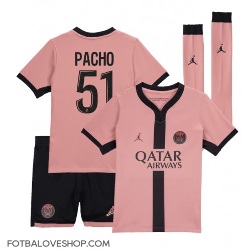 Paris Saint-Germain Willian Pacho #51 Dětské Alternativní Dres 2024-25 Krátký Rukáv (+ trenýrky)