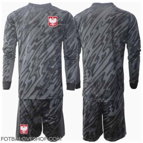 Polsko Brankářské Dětské Venkovní Dres ME 2024 Dlouhý Rukáv (+ trenýrky)