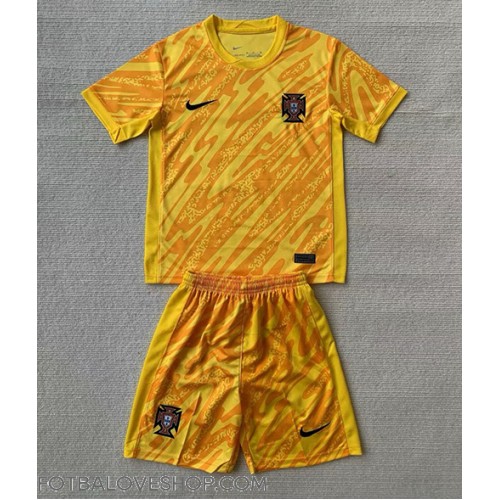 Portugalsko Brankářské Dětské Domácí Dres ME 2024 Krátký Rukáv (+ trenýrky)