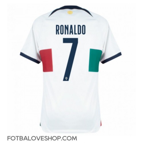 Portugalsko Cristiano Ronaldo #7 Venkovní Dres MS 2022 Krátký Rukáv