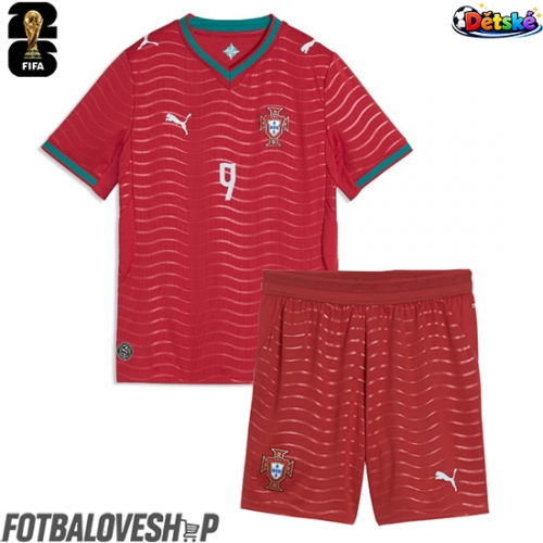 Portugalsko Goncalo Ramos #9 Dětské Domácí Dres MS 2026 Krátký Rukáv (+ trenýrky)
