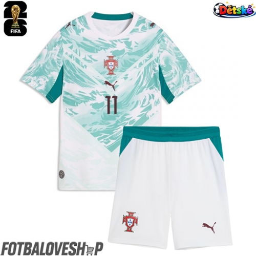 Portugalsko Joao Felix #11 Dětské Venkovní Dres MS 2026 Krátký Rukáv (+ trenýrky)