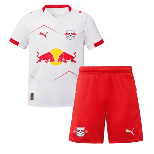 RB Leipzig Johan Bakayoko #9 Dětské Domácí Dres 2025-26 Krátký Rukáv (+ trenýrky)