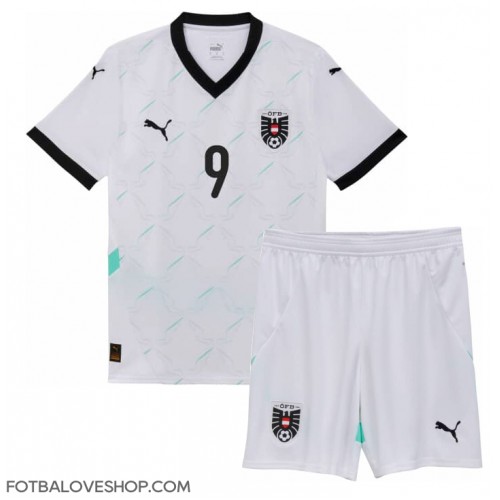 Rakousko Marcel Sabitzer #9 Dětské Venkovní Dres ME 2024 Krátký Rukáv (+ trenýrky)