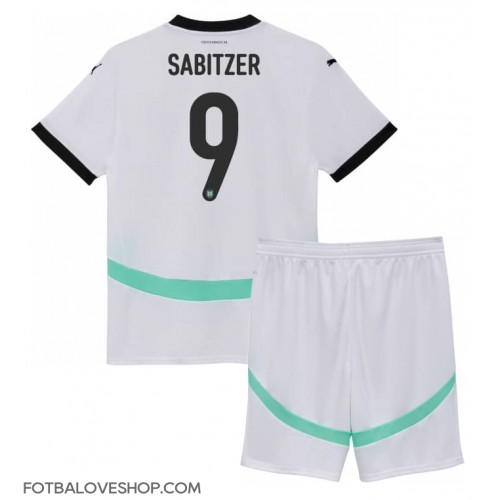 Rakousko Marcel Sabitzer #9 Dětské Venkovní Dres ME 2024 Krátký Rukáv (+ trenýrky)