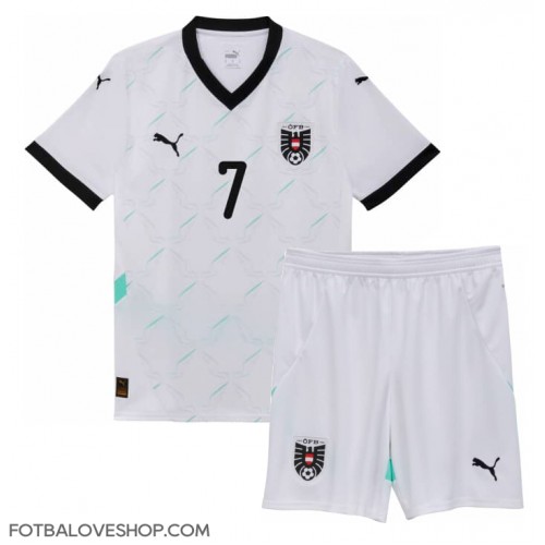 Rakousko Marko Arnautovic #7 Dětské Venkovní Dres ME 2024 Krátký Rukáv (+ trenýrky)
