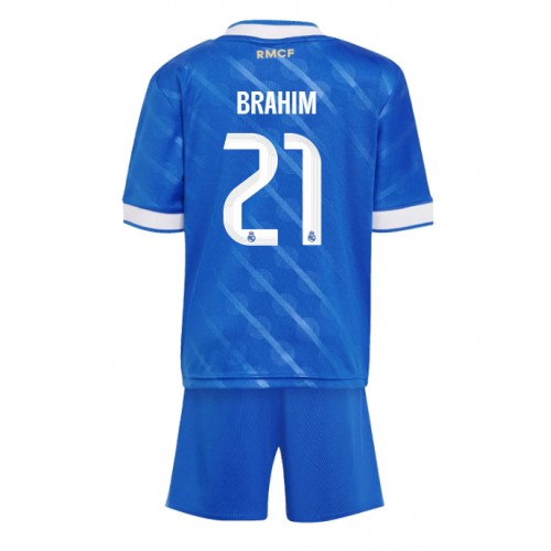Real Madrid Brahim Diaz #21 Dětské Alternativní Dres 2025-26 Krátký Rukáv (+ trenýrky)
