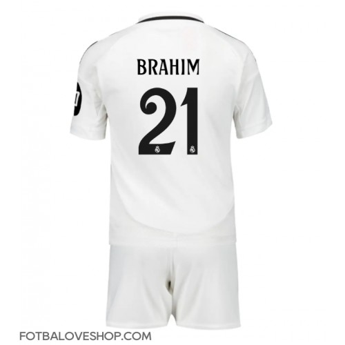 Real Madrid Brahim Diaz #21 Dětské Domácí Dres 2024-25 Krátký Rukáv (+ trenýrky)