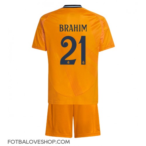 Real Madrid Brahim Diaz #21 Dětské Venkovní Dres 2024-25 Krátký Rukáv (+ trenýrky)