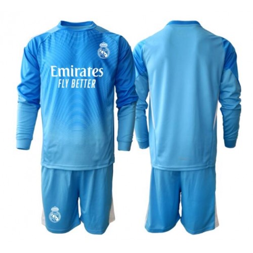Real Madrid Brankářské Dětské Domácí Dres 2025-26 Dlouhý Rukáv (+ trenýrky)