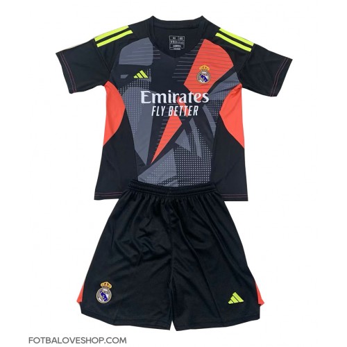 Real Madrid Brankářské Dětské Venkovní Dres 2024-25 Krátký Rukáv (+ trenýrky)