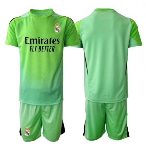 Real Madrid Brankářské Dětské Venkovní Dres 2025-26 Krátký Rukáv (+ trenýrky)