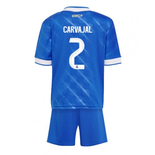 Real Madrid Daniel Carvajal #2 Dětské Alternativní Dres 2025-26 Krátký Rukáv (+ trenýrky)