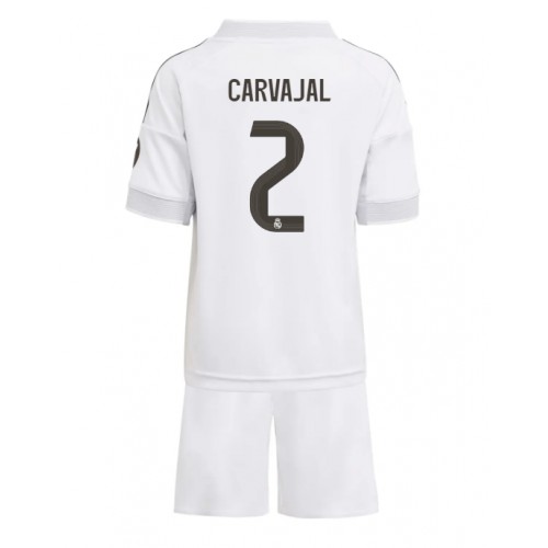 Real Madrid Daniel Carvajal #2 Dětské Domácí Dres 2025-26 Krátký Rukáv (+ trenýrky)