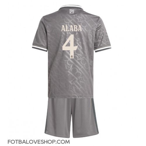 Real Madrid David Alaba #4 Dětské Alternativní Dres 2024-25 Krátký Rukáv (+ trenýrky)
