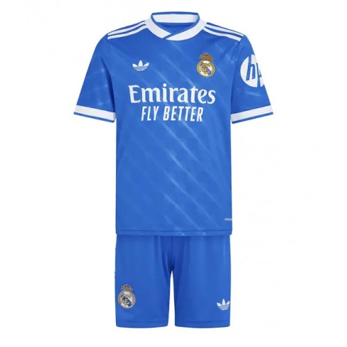 Real Madrid David Alaba #4 Dětské Alternativní Dres 2025-26 Krátký Rukáv (+ trenýrky)