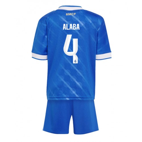 Real Madrid David Alaba #4 Dětské Alternativní Dres 2025-26 Krátký Rukáv (+ trenýrky)