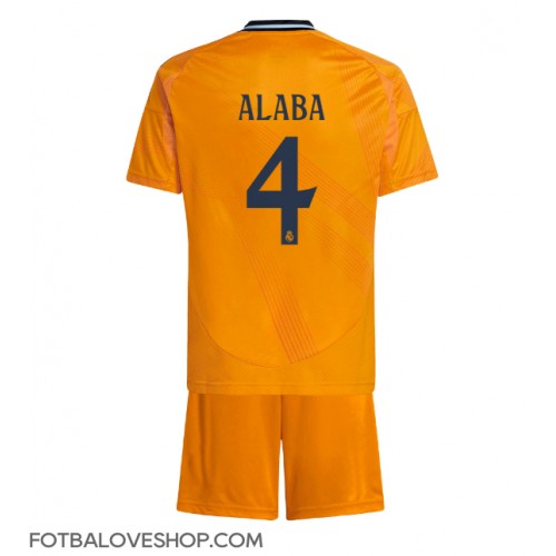 Real Madrid David Alaba #4 Dětské Venkovní Dres 2024-25 Krátký Rukáv (+ trenýrky)