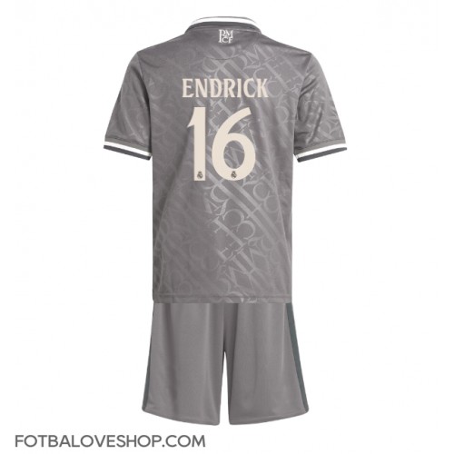Real Madrid Endrick #16 Dětské Alternativní Dres 2024-25 Krátký Rukáv (+ trenýrky)