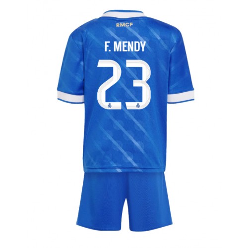 Real Madrid Ferland Mendy #23 Dětské Alternativní Dres 2025-26 Krátký Rukáv (+ trenýrky)