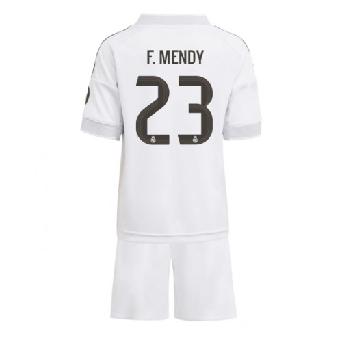 Real Madrid Ferland Mendy #23 Dětské Domácí Dres 2025-26 Krátký Rukáv (+ trenýrky)