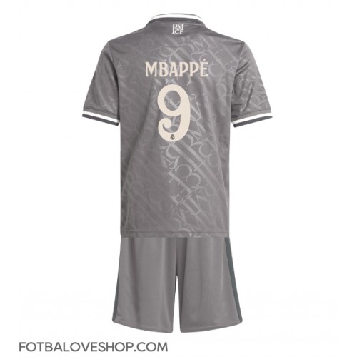 Real Madrid Kylian Mbappe #9 Dětské Alternativní Dres 2024-25 Krátký Rukáv (+ trenýrky)