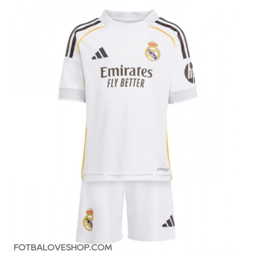Real Madrid Kylian Mbappe #9 Dětské Domácí Dres 2025-26 Krátký Rukáv (+ trenýrky)