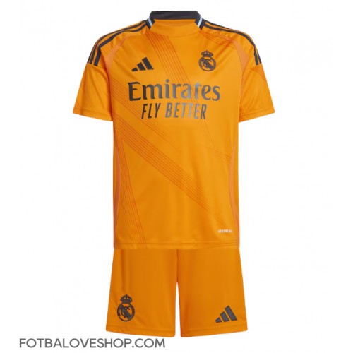 Real Madrid Kylian Mbappe #9 Dětské Venkovní Dres 2024-25 Krátký Rukáv (+ trenýrky)