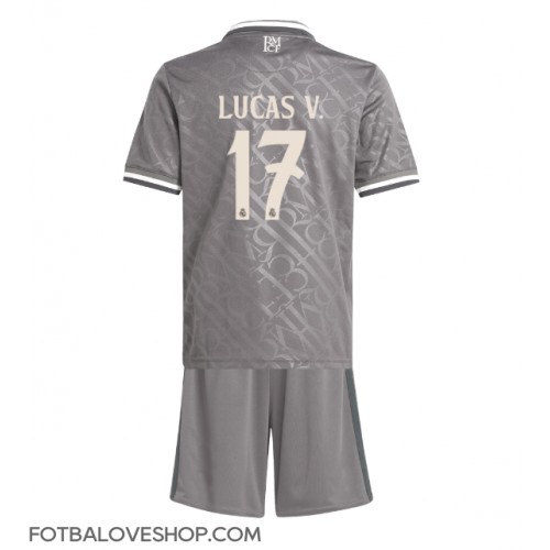 Real Madrid Lucas Vazquez #17 Dětské Alternativní Dres 2024-25 Krátký Rukáv (+ trenýrky)