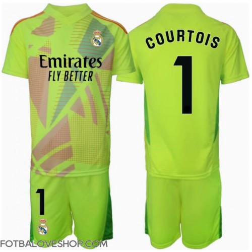 Real Madrid Thibaut Courtois #1 Brankářské Dětské Alternativní Dres 2024-25 Krátký Rukáv (+ trenýrky)
