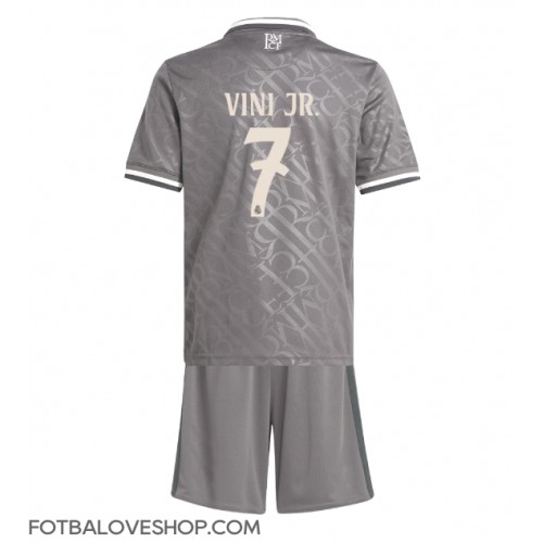 Real Madrid Vinicius Junior #7 Dětské Alternativní Dres 2024-25 Krátký Rukáv (+ trenýrky)