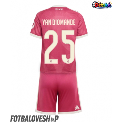 Real Madrid Yan Diomande #25 Dětské Alternativní Dres 2026-27 Krátký Rukáv (+ trenýrky)