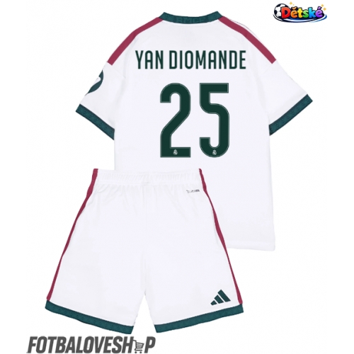 Real Madrid Yan Diomande #25 Dětské Domácí Dres 2026-27 Krátký Rukáv (+ trenýrky)