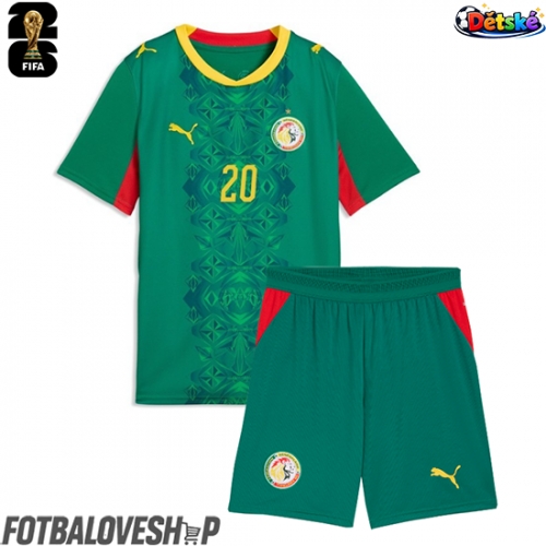 Senegal Habib Diallo #20 Dětské Venkovní Dres MS 2026 Krátký Rukáv (+ trenýrky)