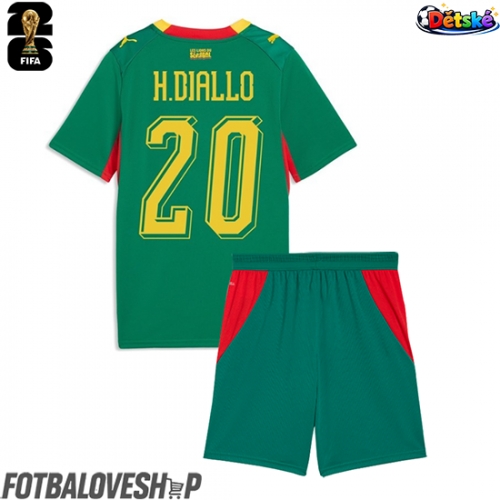 Senegal Habib Diallo #20 Dětské Venkovní Dres MS 2026 Krátký Rukáv (+ trenýrky)