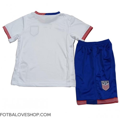 Spojené Státy Dětské Domácí Dres Copa America 2024 Krátký Rukáv (+ trenýrky)